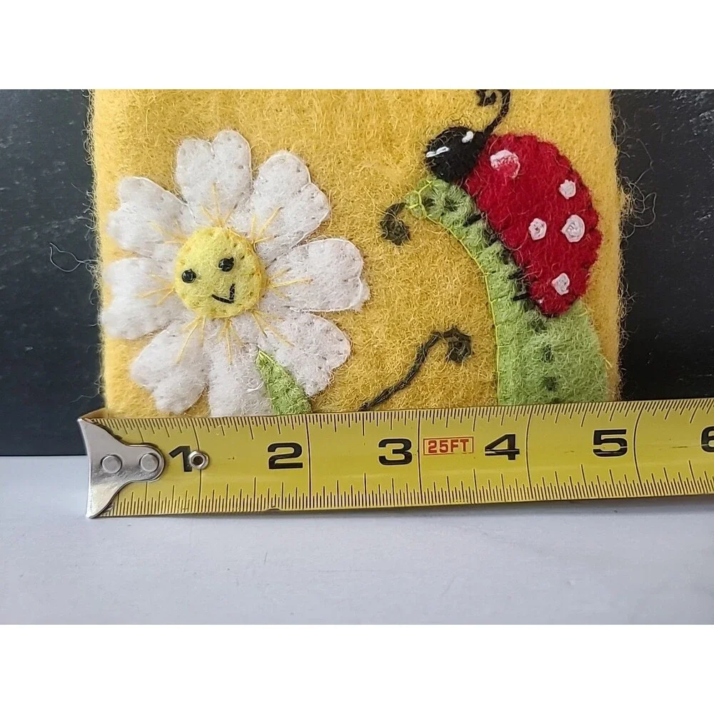 Felt Coin Purse Daisy Ladybug USED